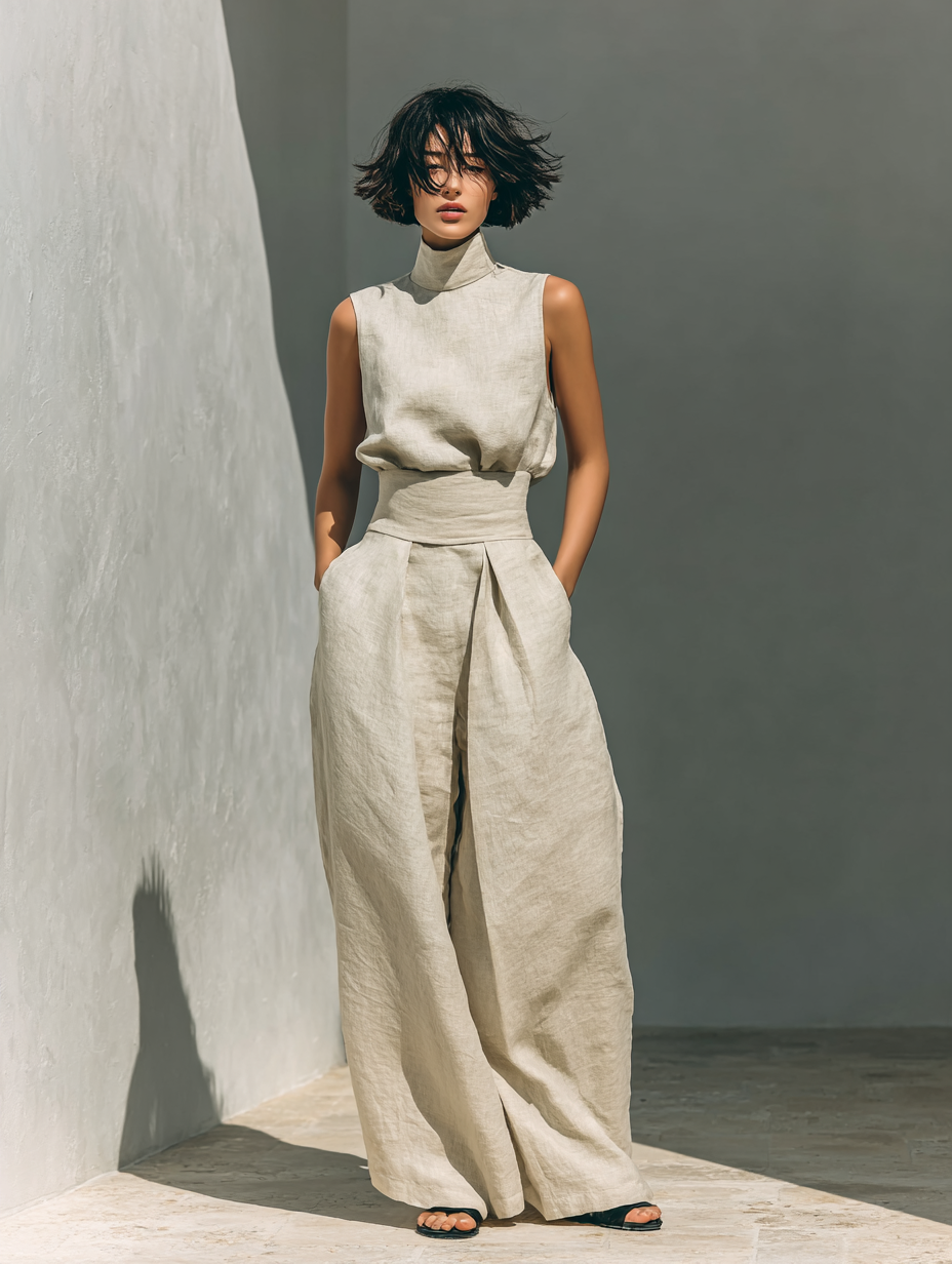 Carla | Minimalist Linen Set