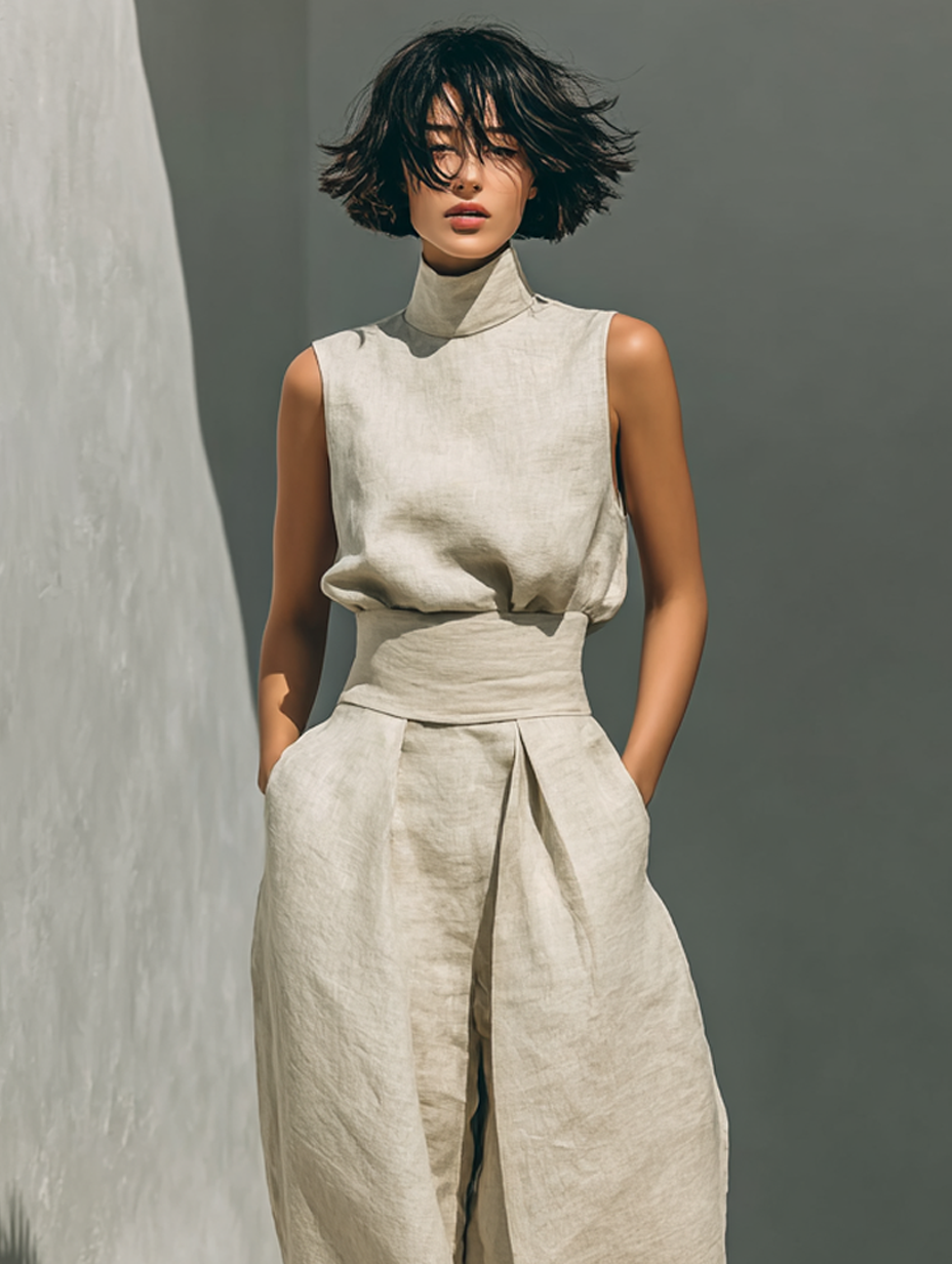 Carla | Minimalist Linen Set