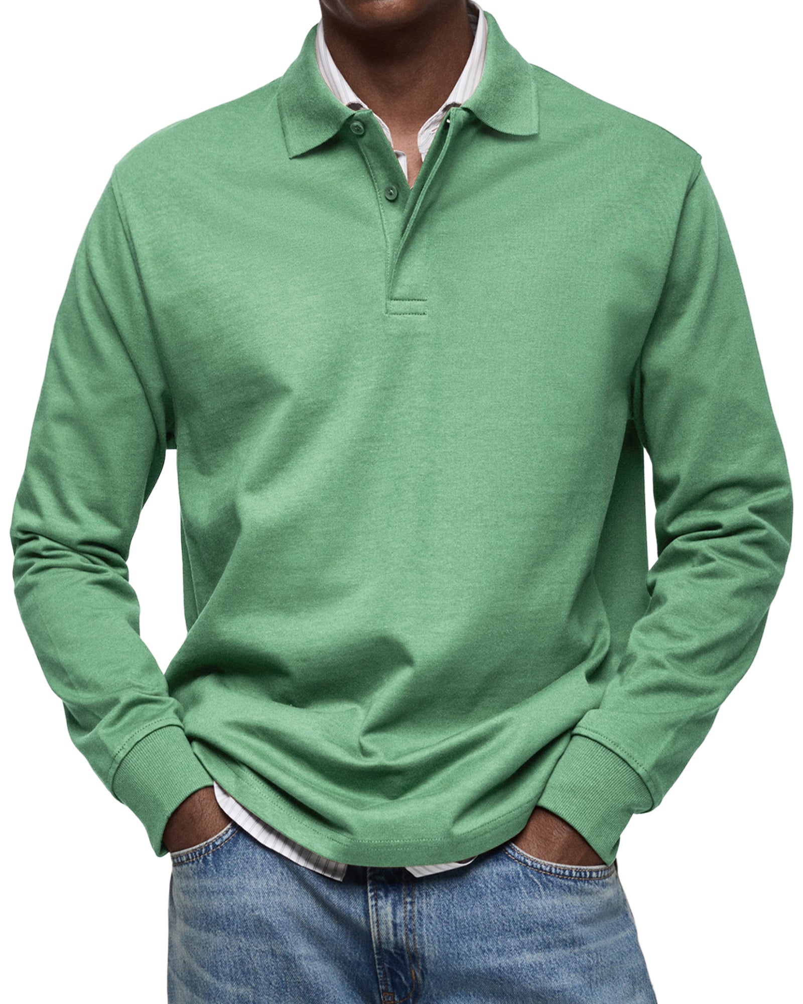 Alberto | Luxurious Long Sleeve Polo