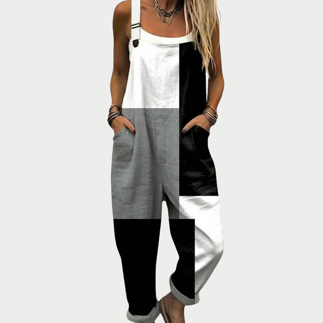 Comfortable Printed Dungarees