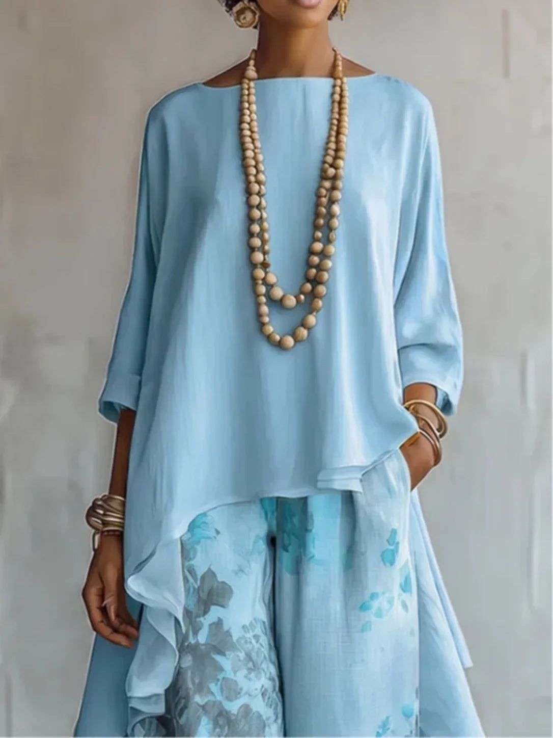 ANTONELLA | ASYMMETRICAL FLUID FLORAL SET