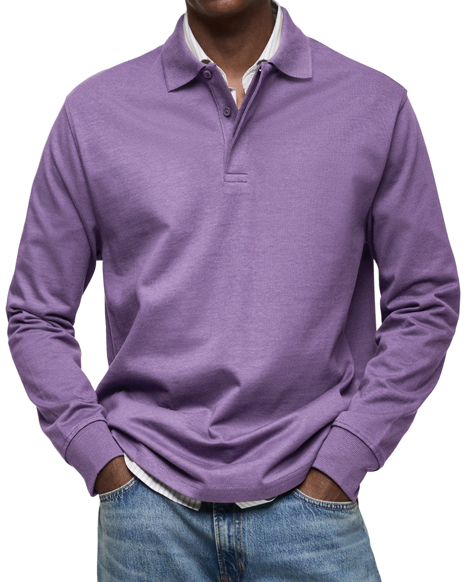 Alberto | Luxurious Long Sleeve Polo