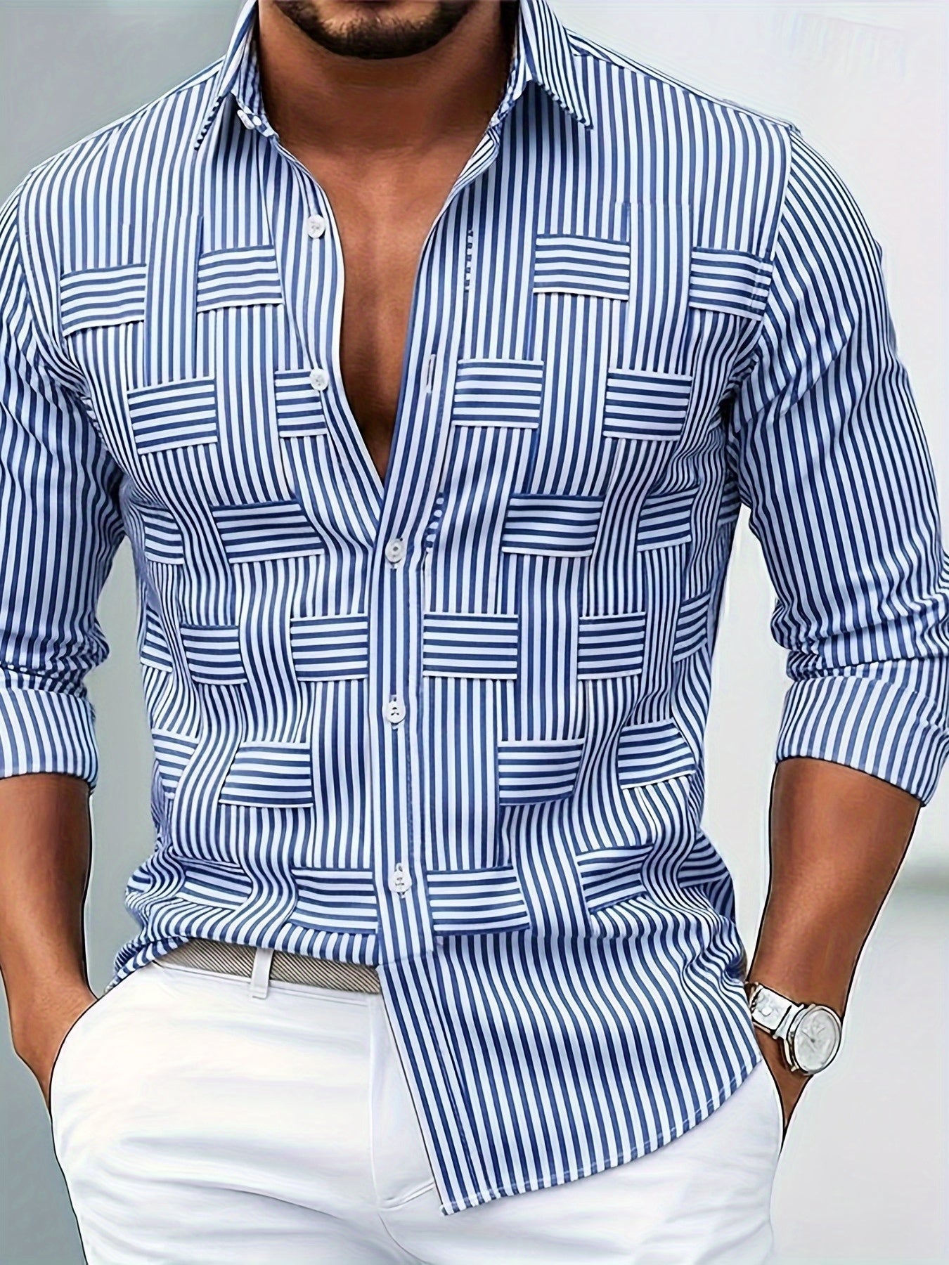 Emerson | Men's Vintage Striped Long Sleeve Shirt
