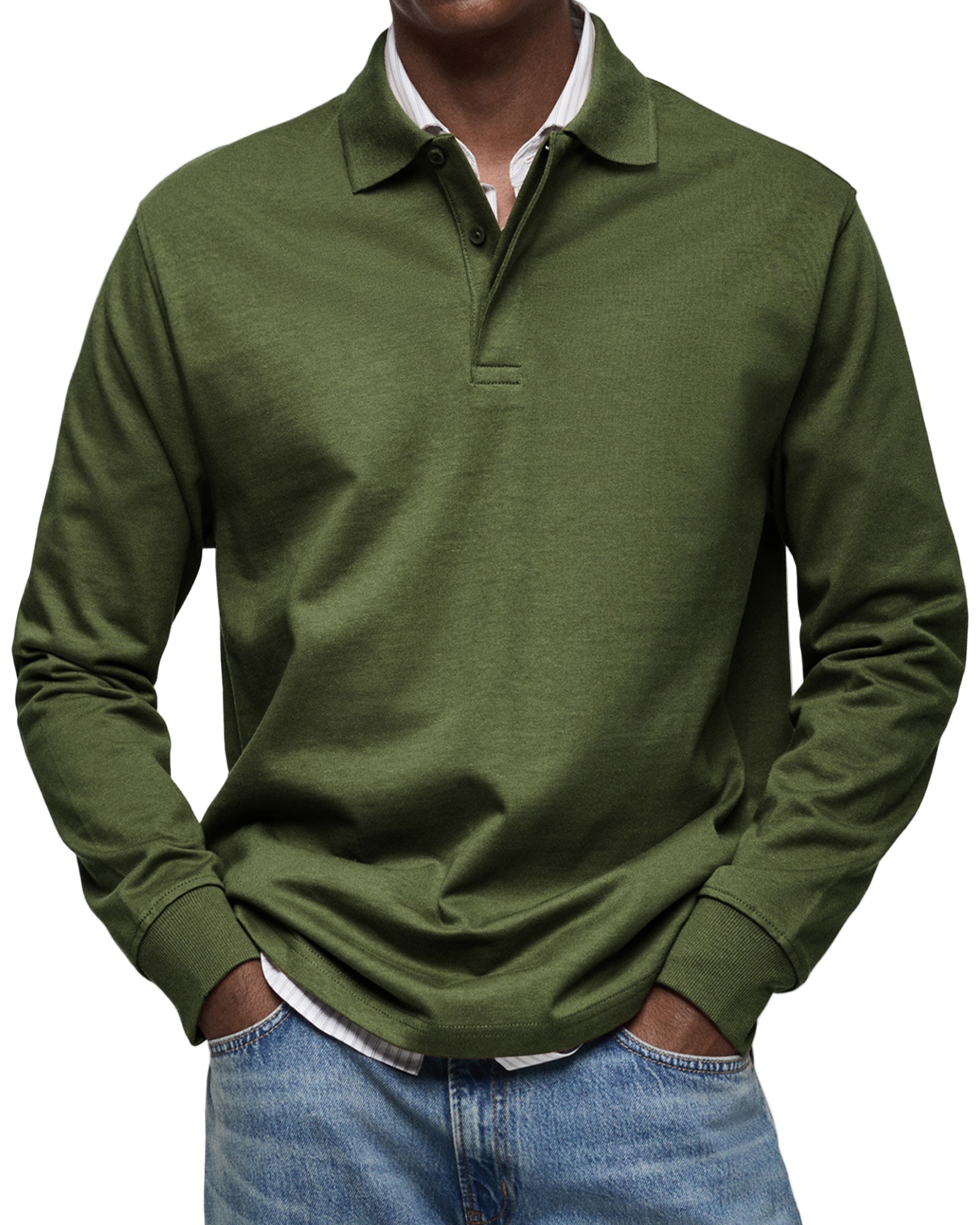 Alberto | Luxurious Long Sleeve Polo