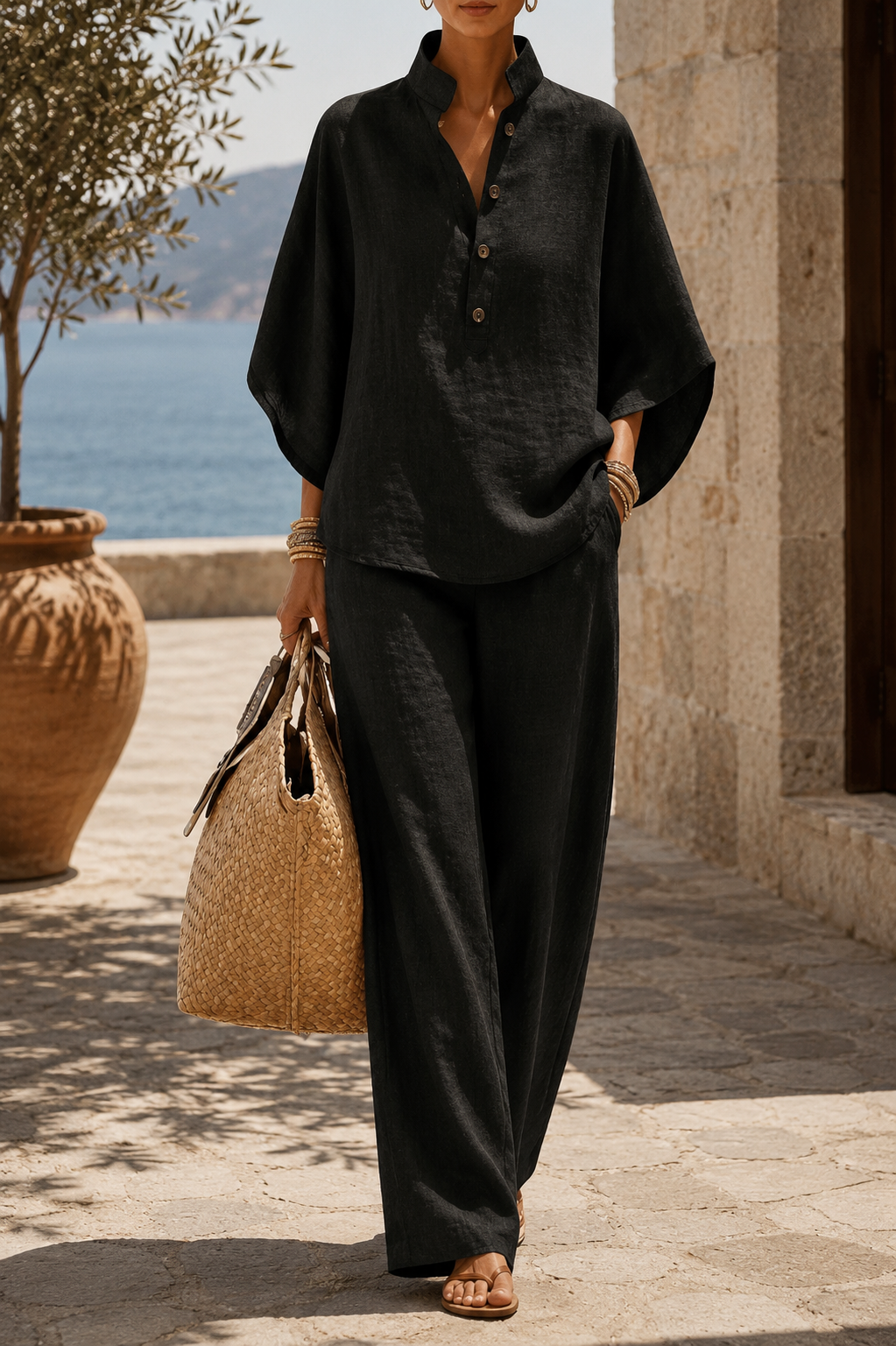 Martina | Linen Riviera Set