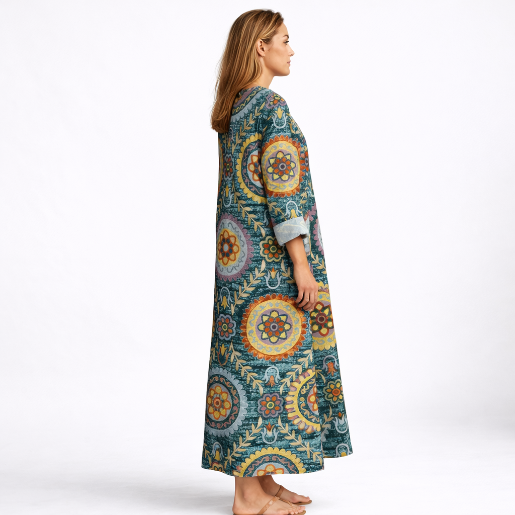 Elia™ | Geometric Midi Dress