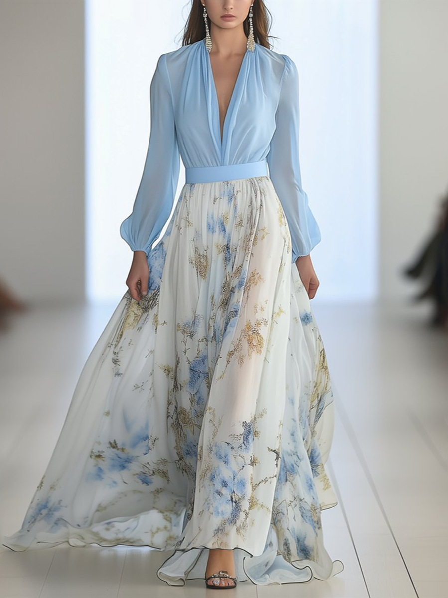 Penelope Floral Maxi Dress | Timeless Elegance from Maison Claire et Sylvie