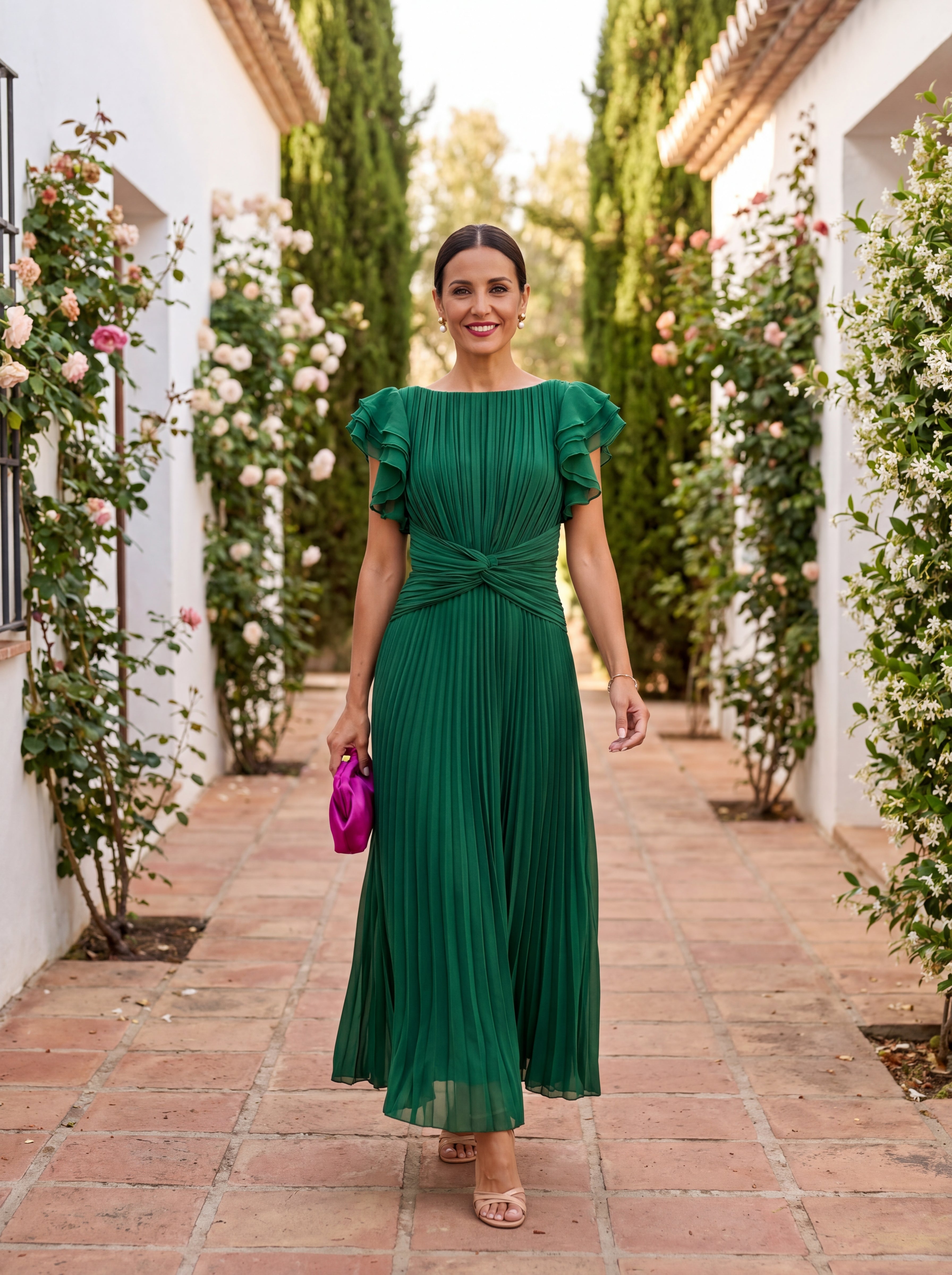 Elegant Selena Dress in Refined Tulle - Maison Claire et Sylvie