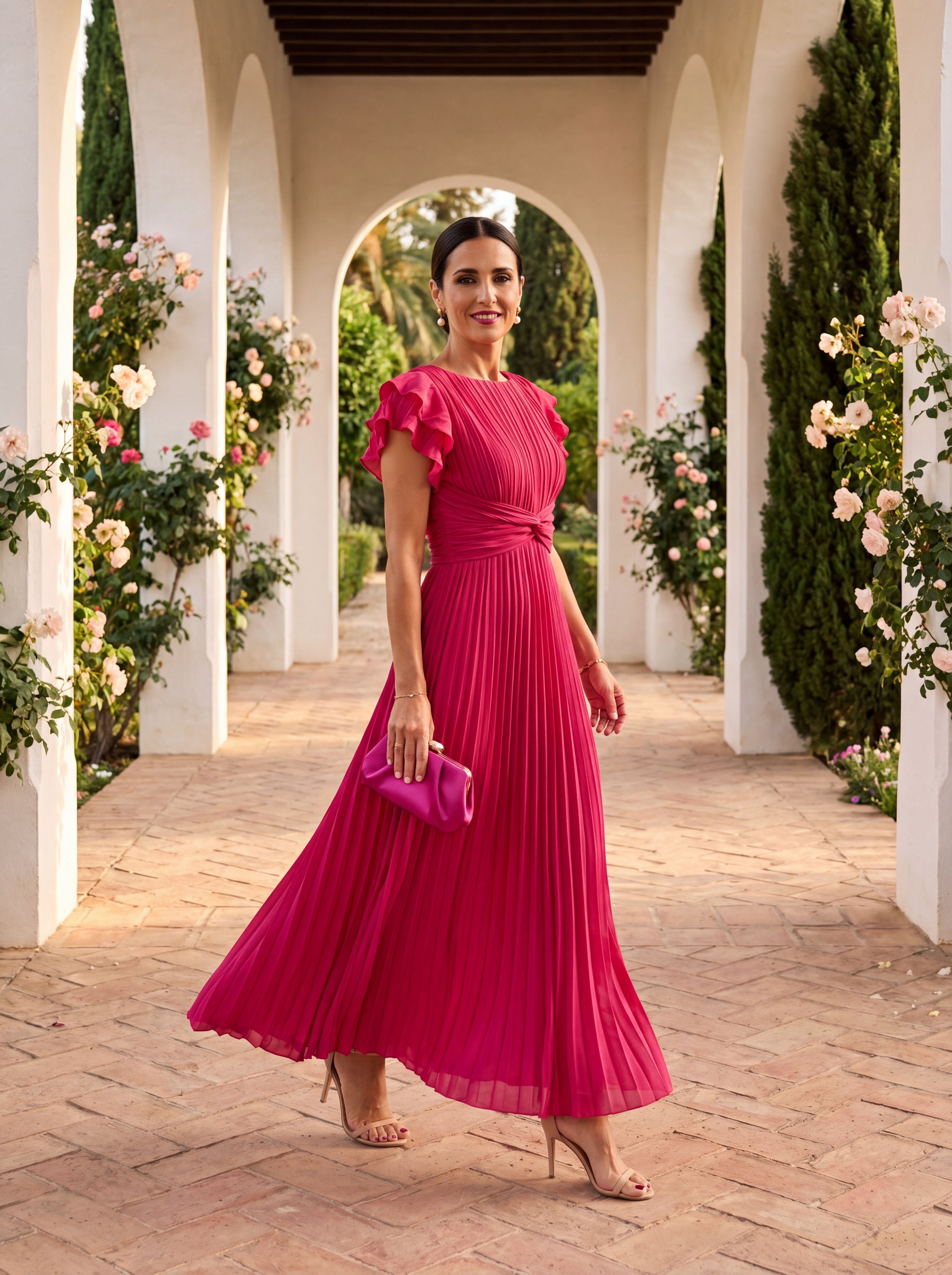 Elegant Selena Dress in Refined Tulle - Maison Claire et Sylvie