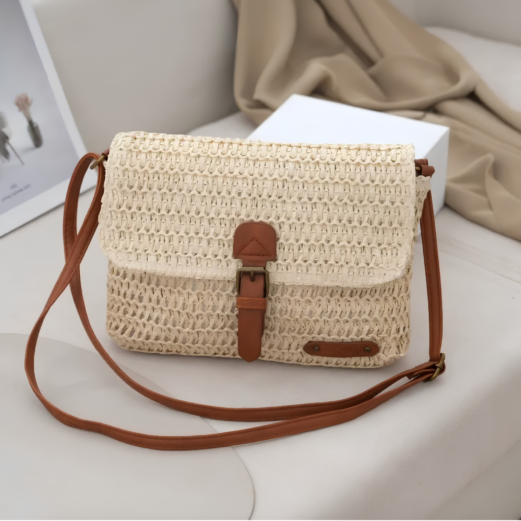 Woven Emily Crossbody Bag