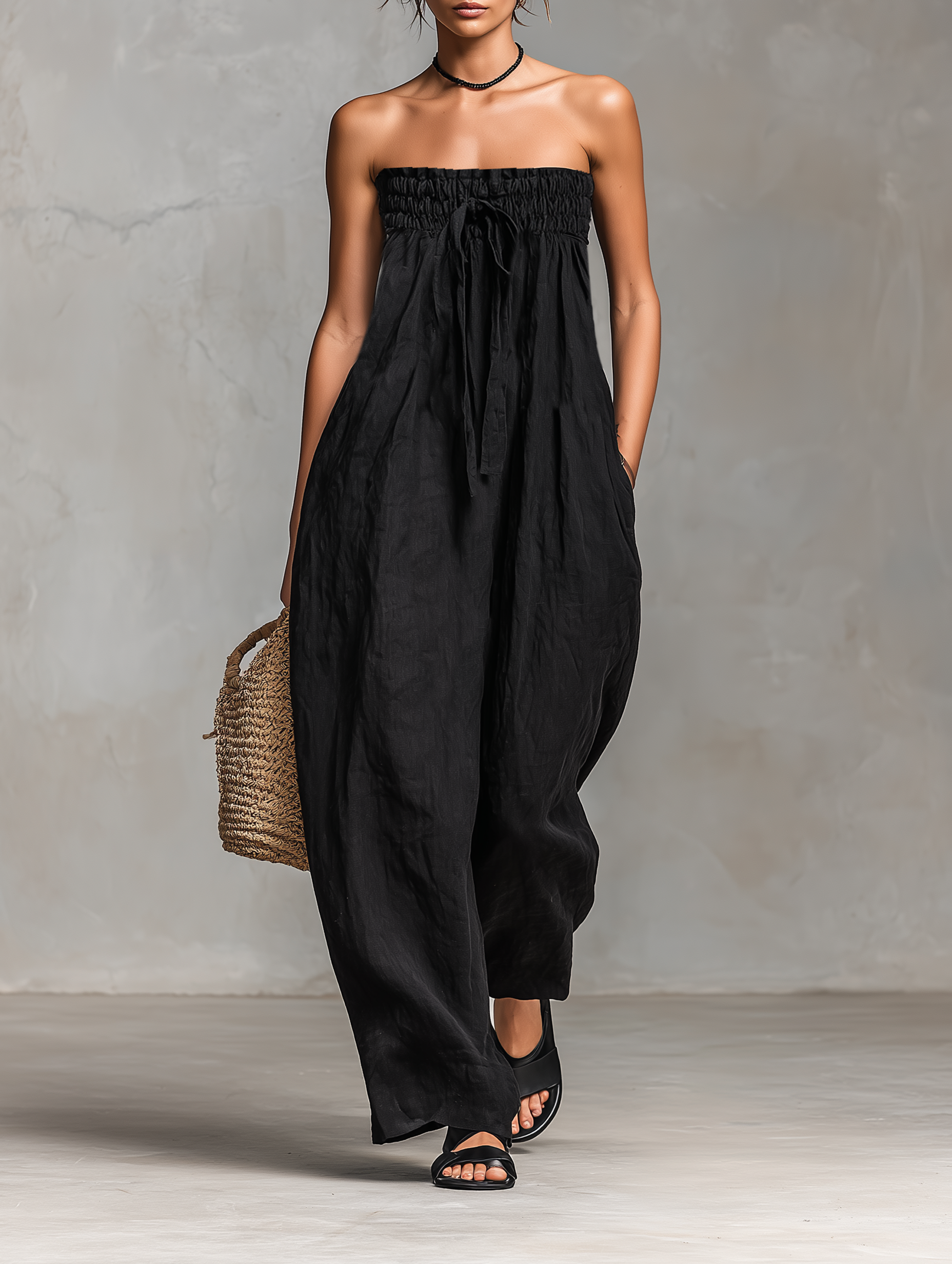 Mia | Loose Linen Jumpsuit