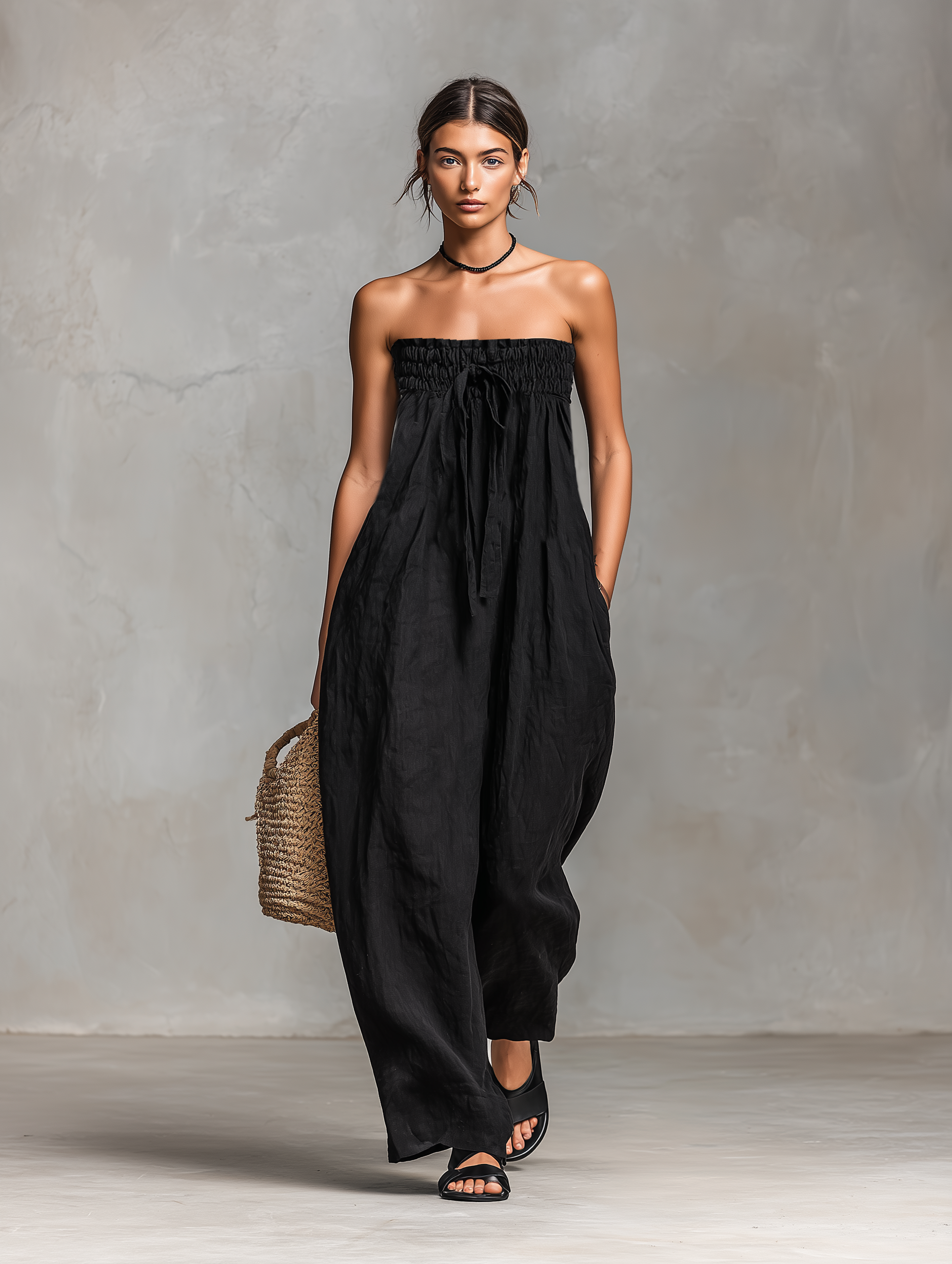 Mia | Loose Linen Jumpsuit