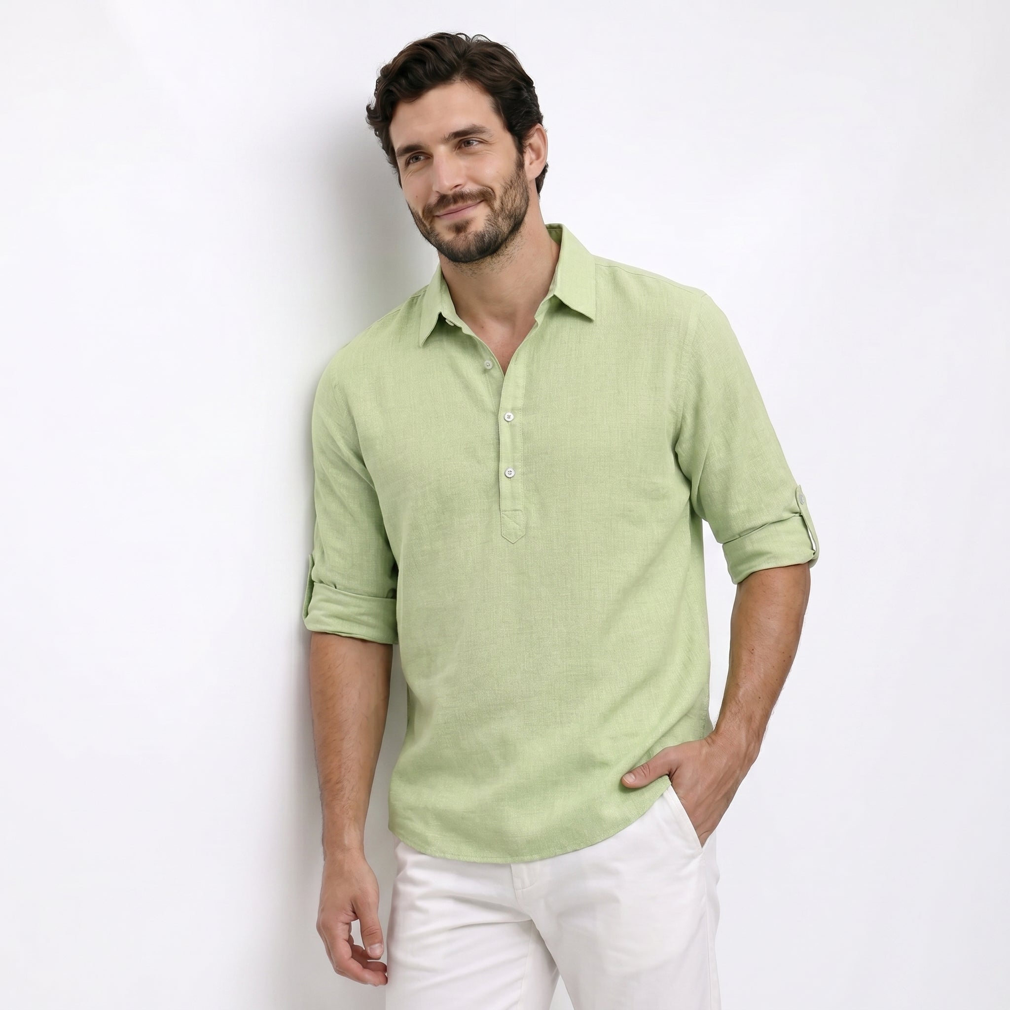 Archie | Timeless Classic Cotton-Linen Shirt