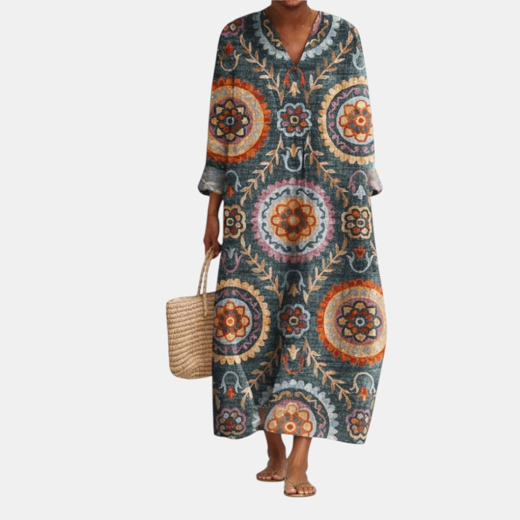 Elia™ | Geometric Midi Dress