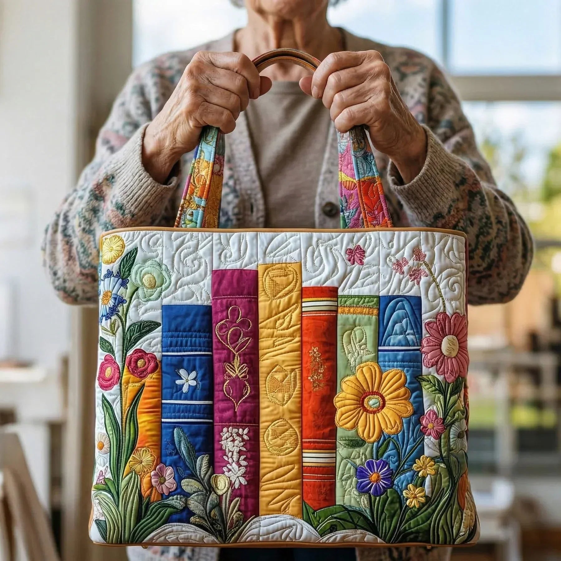 Flowering Library Artisan Bag – Two Sizes