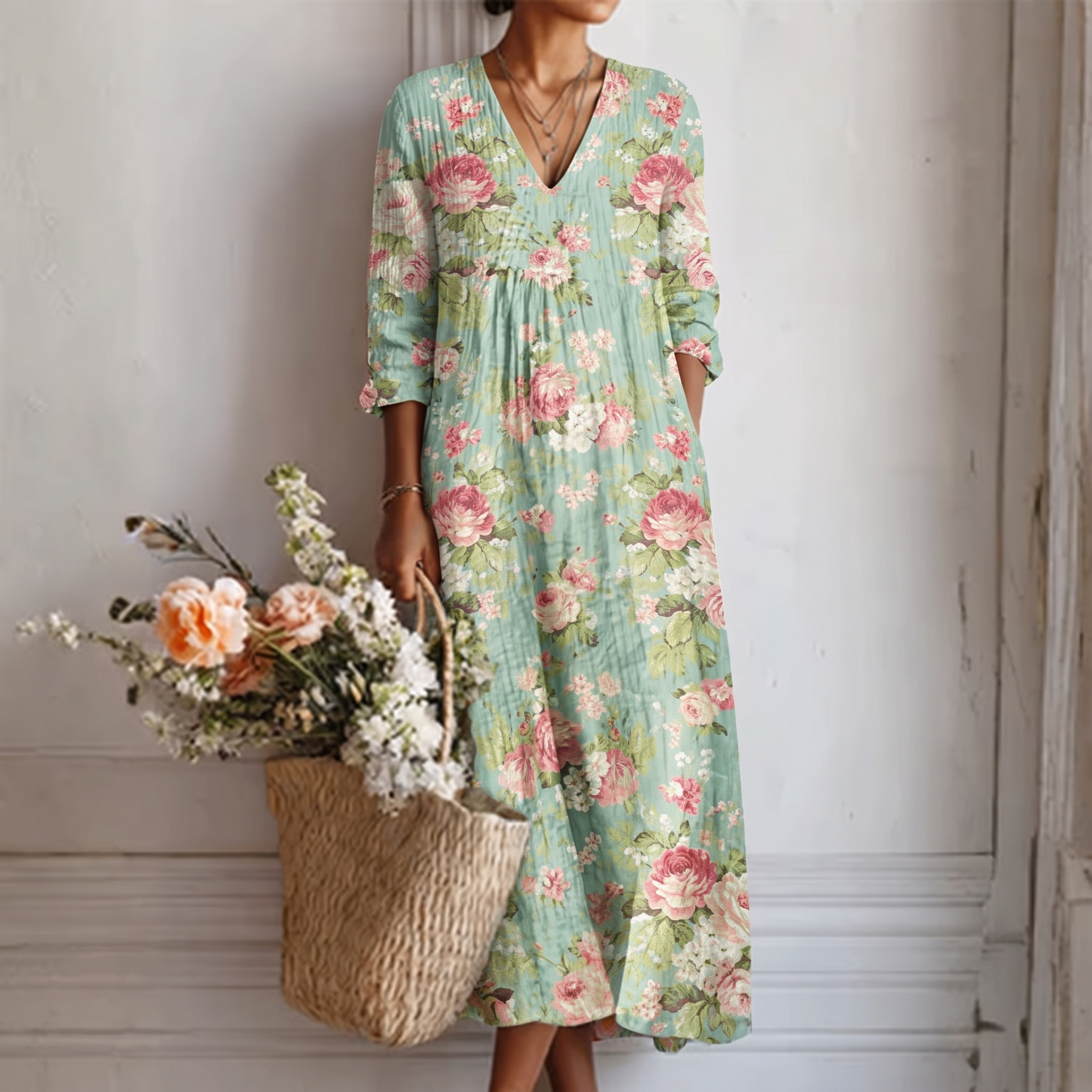 Vilma™ | Delicate Floral Dress