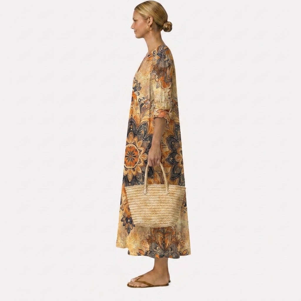 Dora™ | Floral Dress Natural Elegance