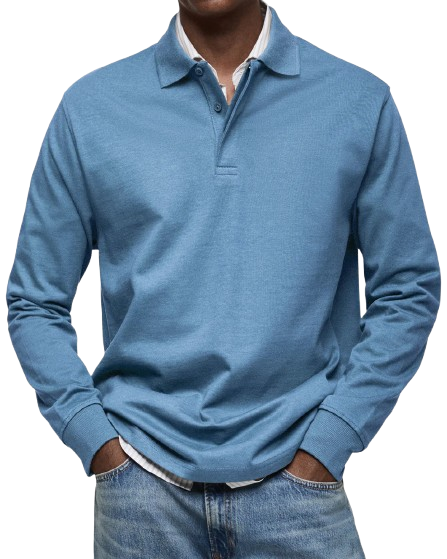 Alberto | Luxurious Long Sleeve Polo
