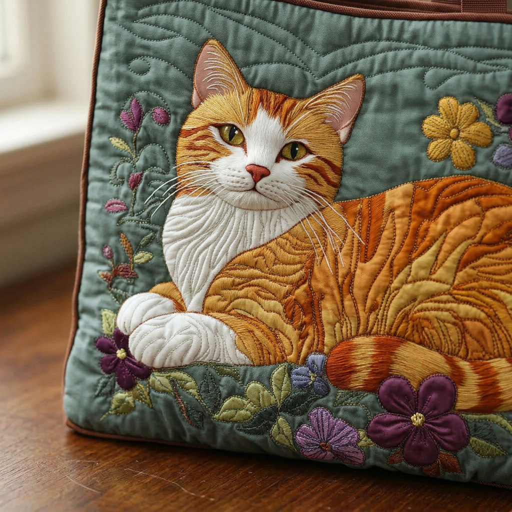 Quilted Red Cat Bag – Spacious and Lightweight