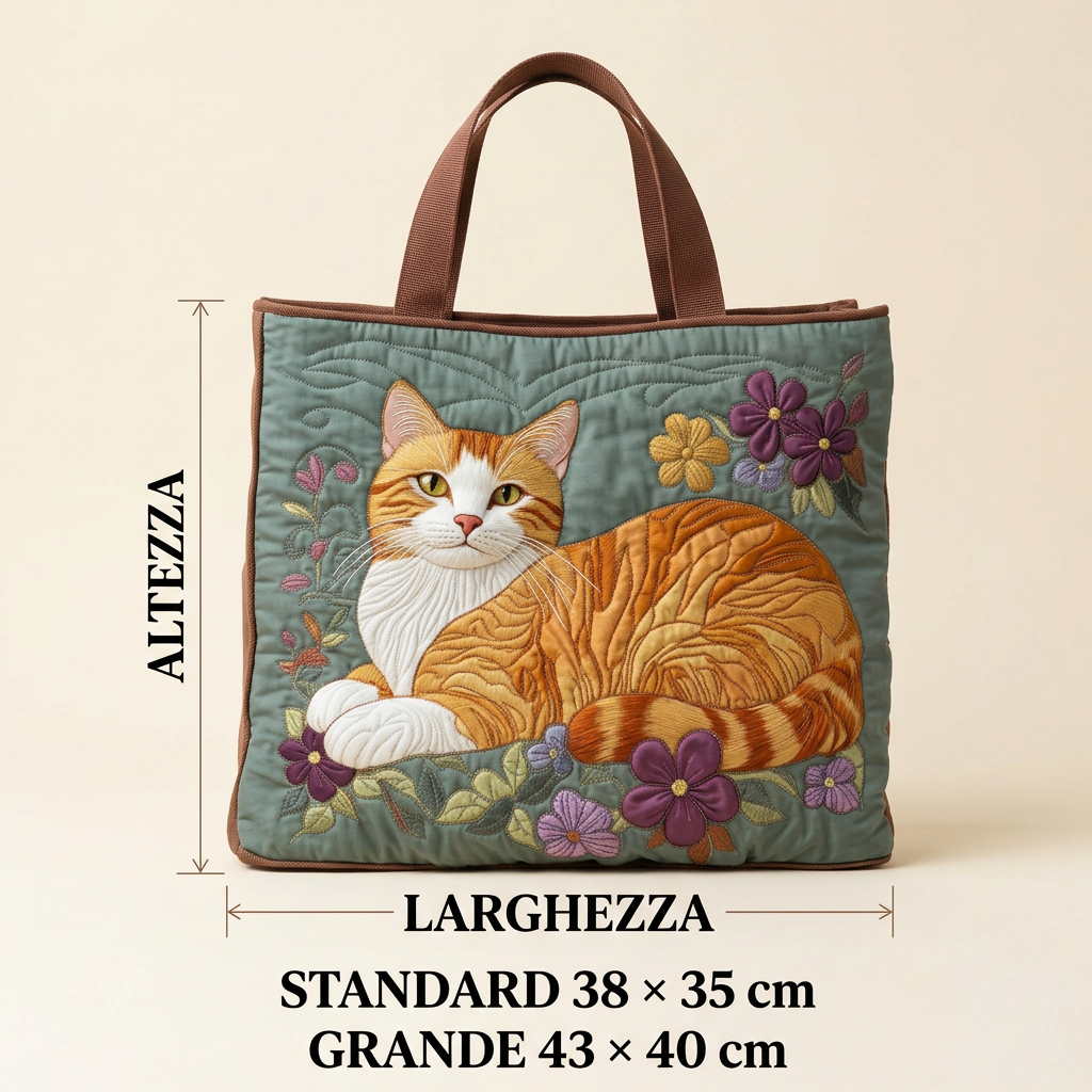 Quilted Red Cat Bag – Spacious and Lightweight