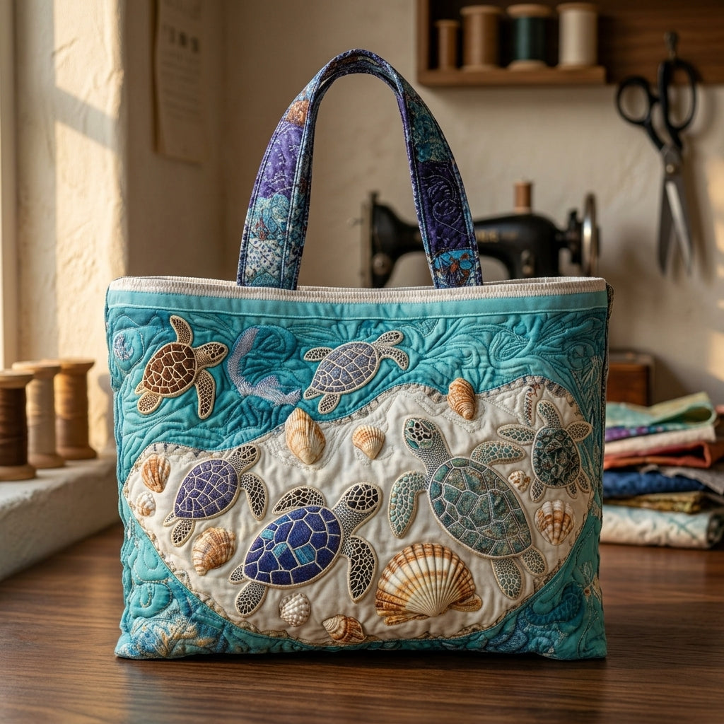 Quilted Artistic Bag Turtles – Two Sizes
