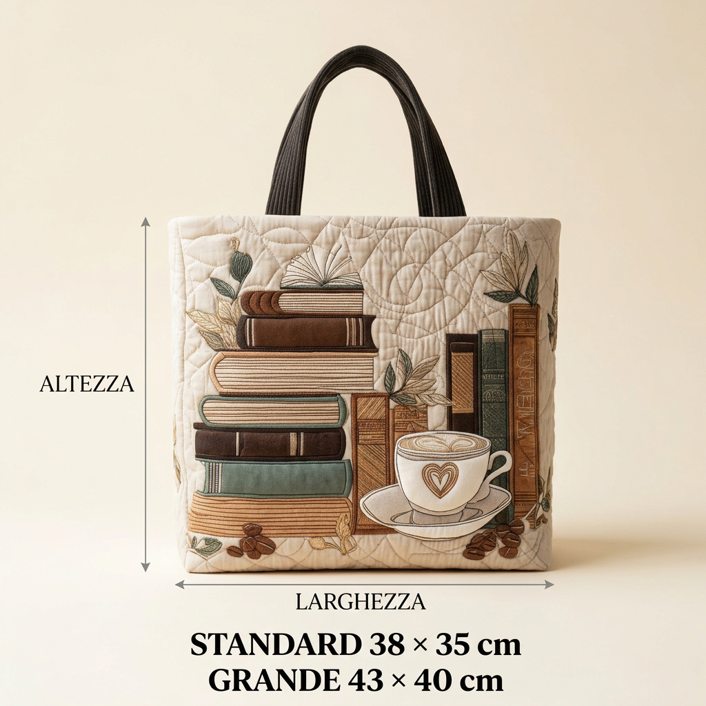 Coffee Motif Artisan Bag – Two Sizes