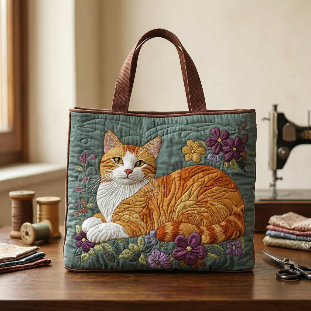 Quilted Red Cat Bag – Spacious and Lightweight