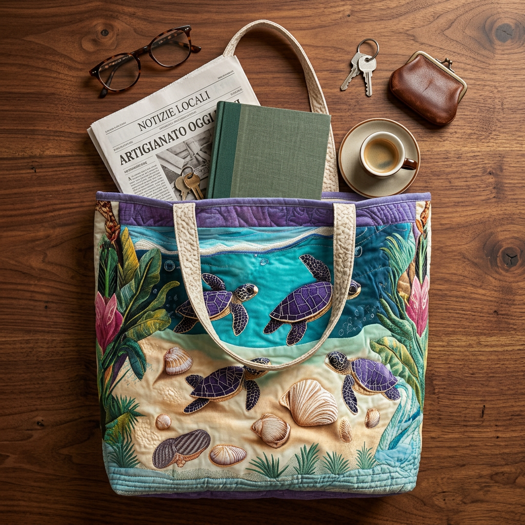 Quilted Bag with Laguna Pattern – Spacious and Lightweight