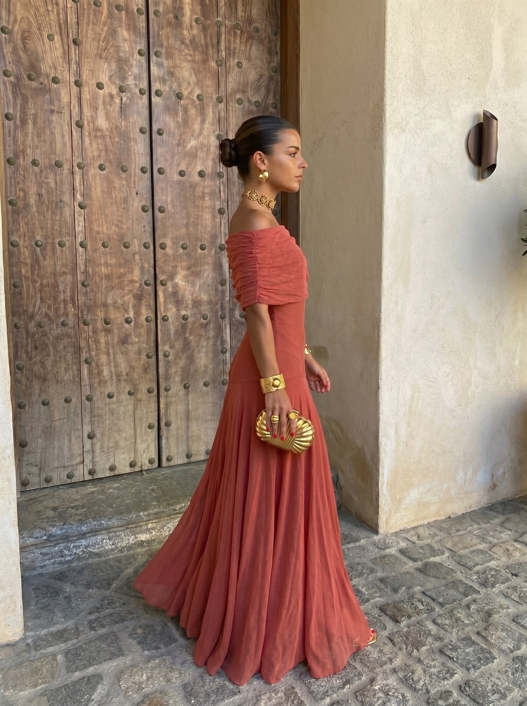 Elegant Simba Dress in Silk Tulle - Maison Claire et Sylvie