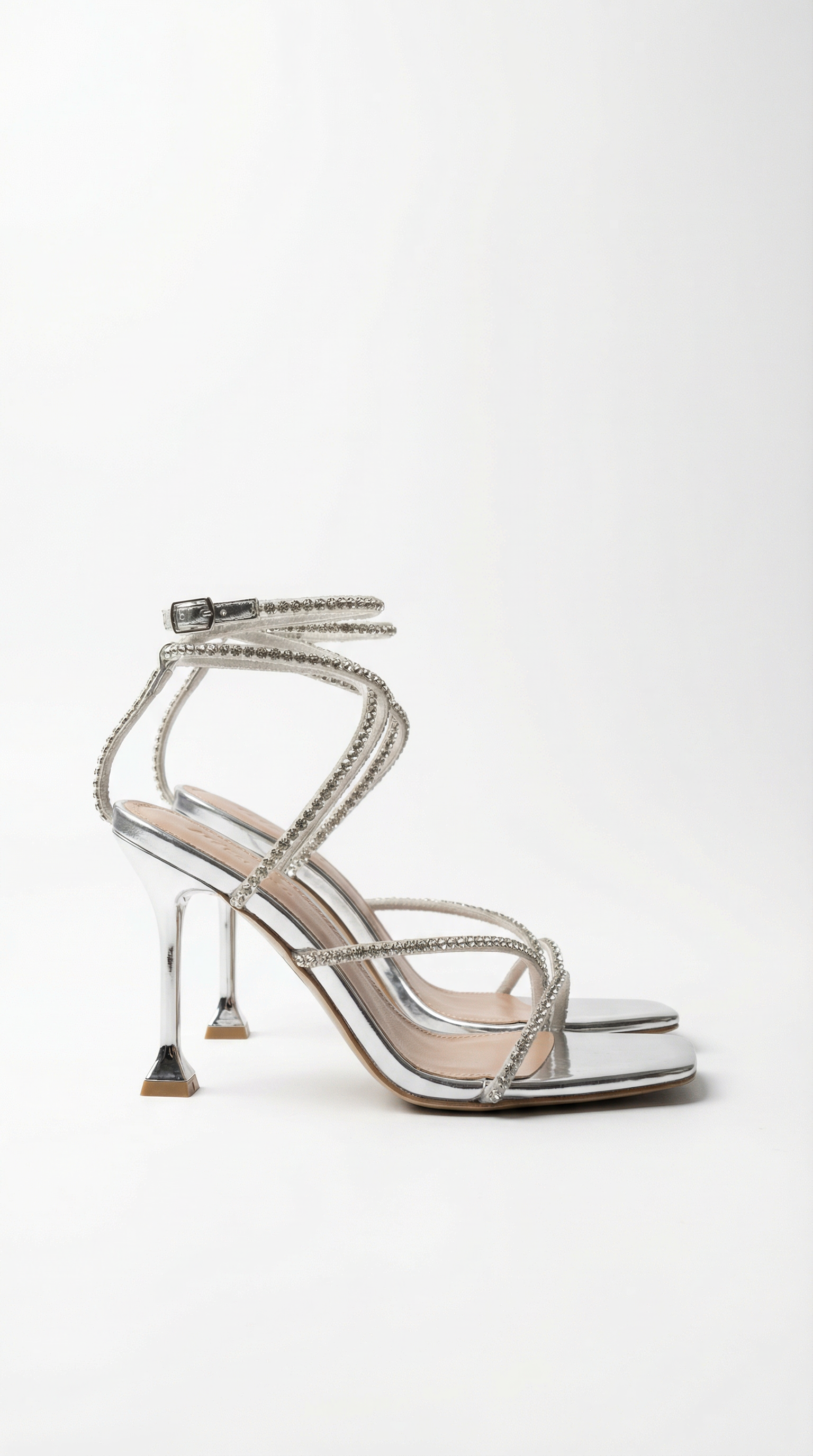 Jennifer Mid-Heel Ankle Strap Shoes