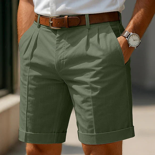 Enzo | Bermuda de Verano Plisada de Lujo para Hombre