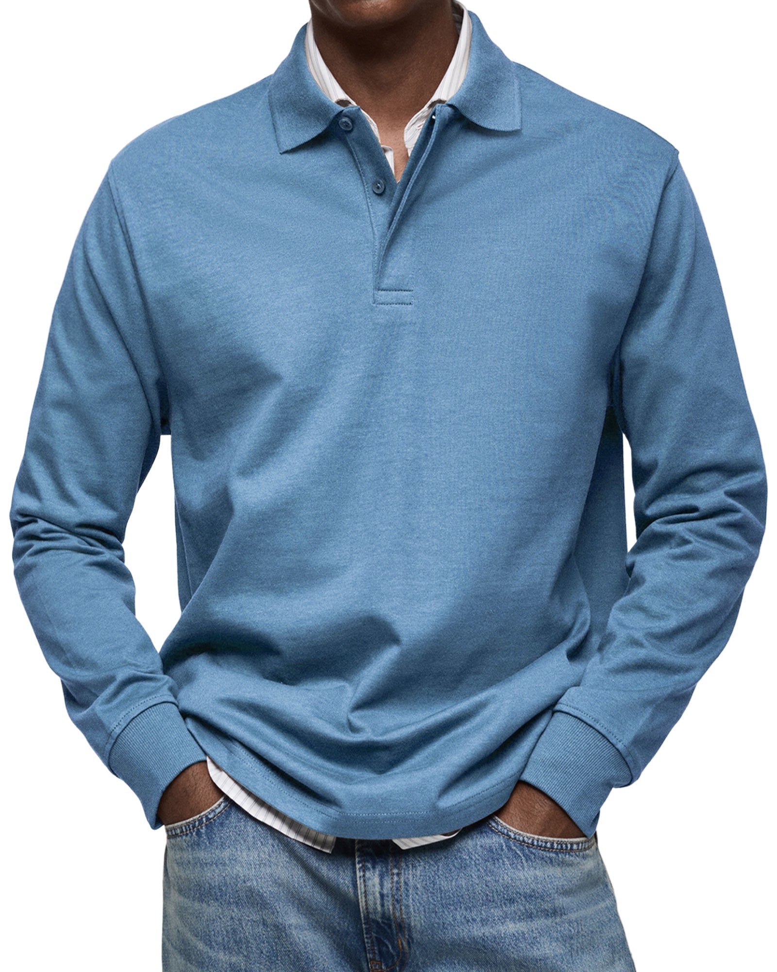 Alberto | Luxurious Long Sleeve Polo