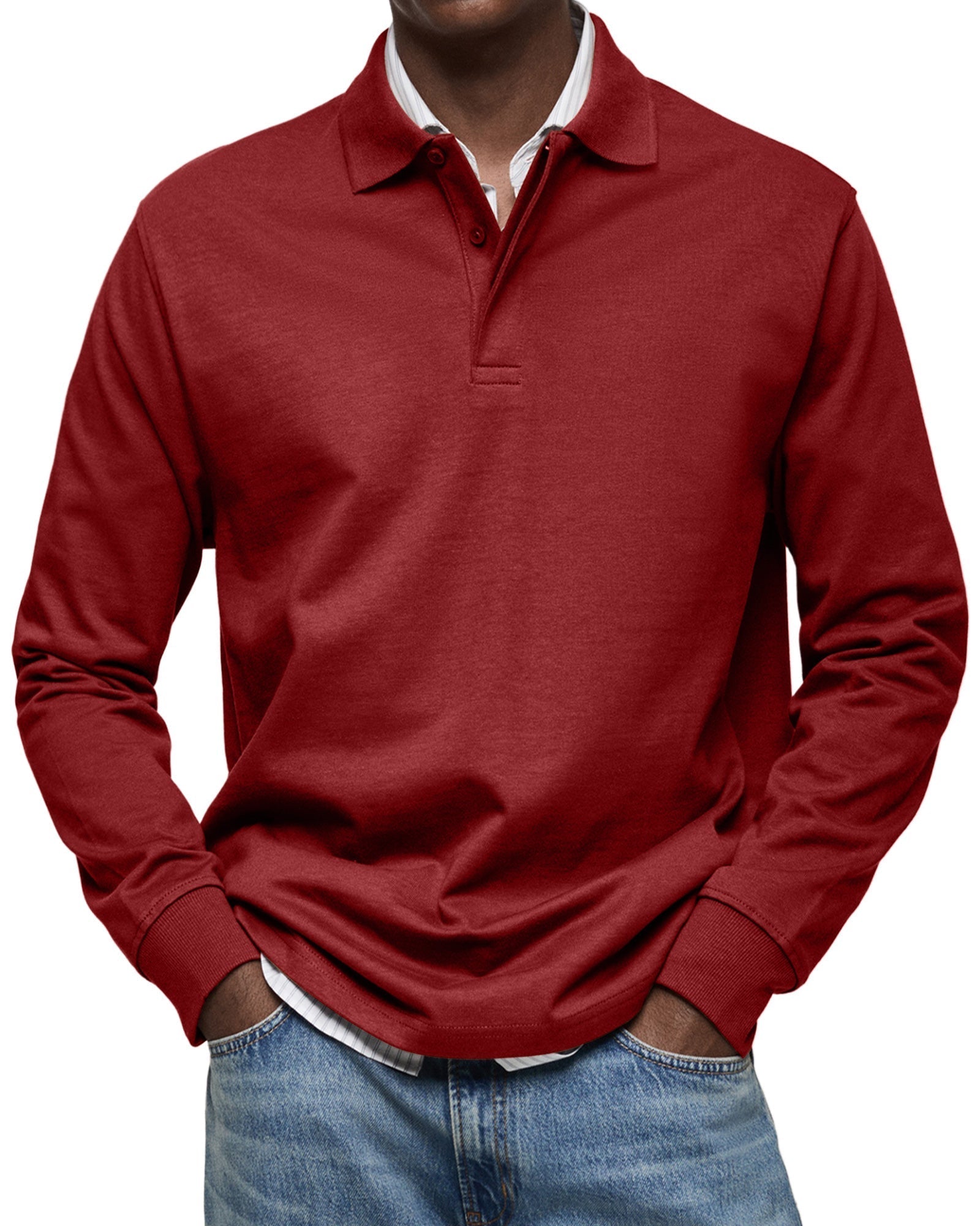 Alberto | Luxurious Long Sleeve Polo