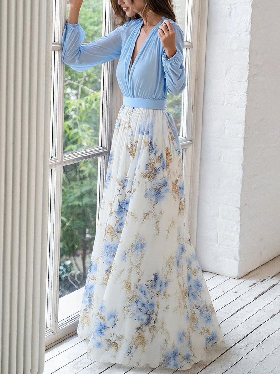 Penelope Floral Maxi Dress | Timeless Elegance from Maison Claire et Sylvie