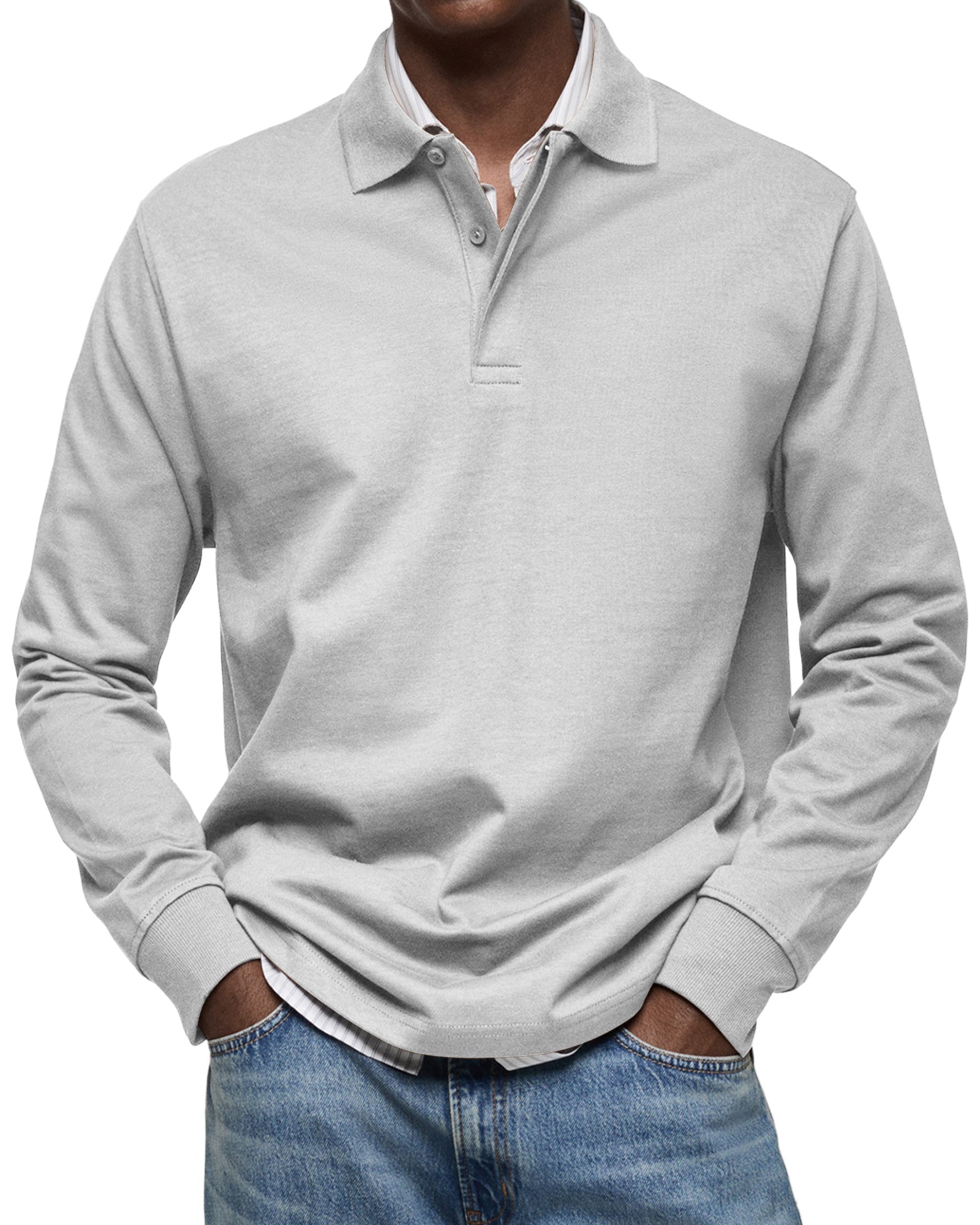 Alberto | Luxurious Long Sleeve Polo