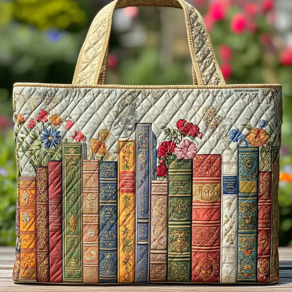 Quilted Bag Magical Library – For Book Lovers