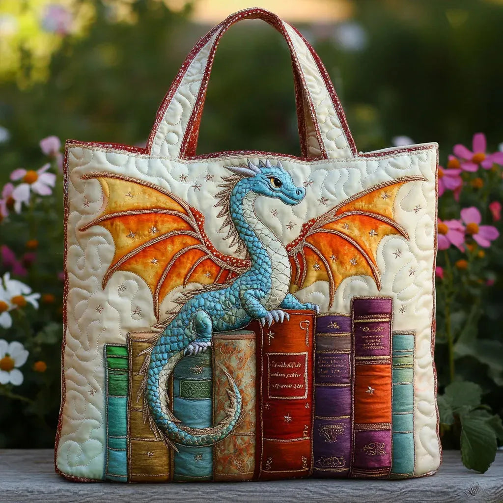 Quilted Dragon Book Guardian Bag – For Book Lovers