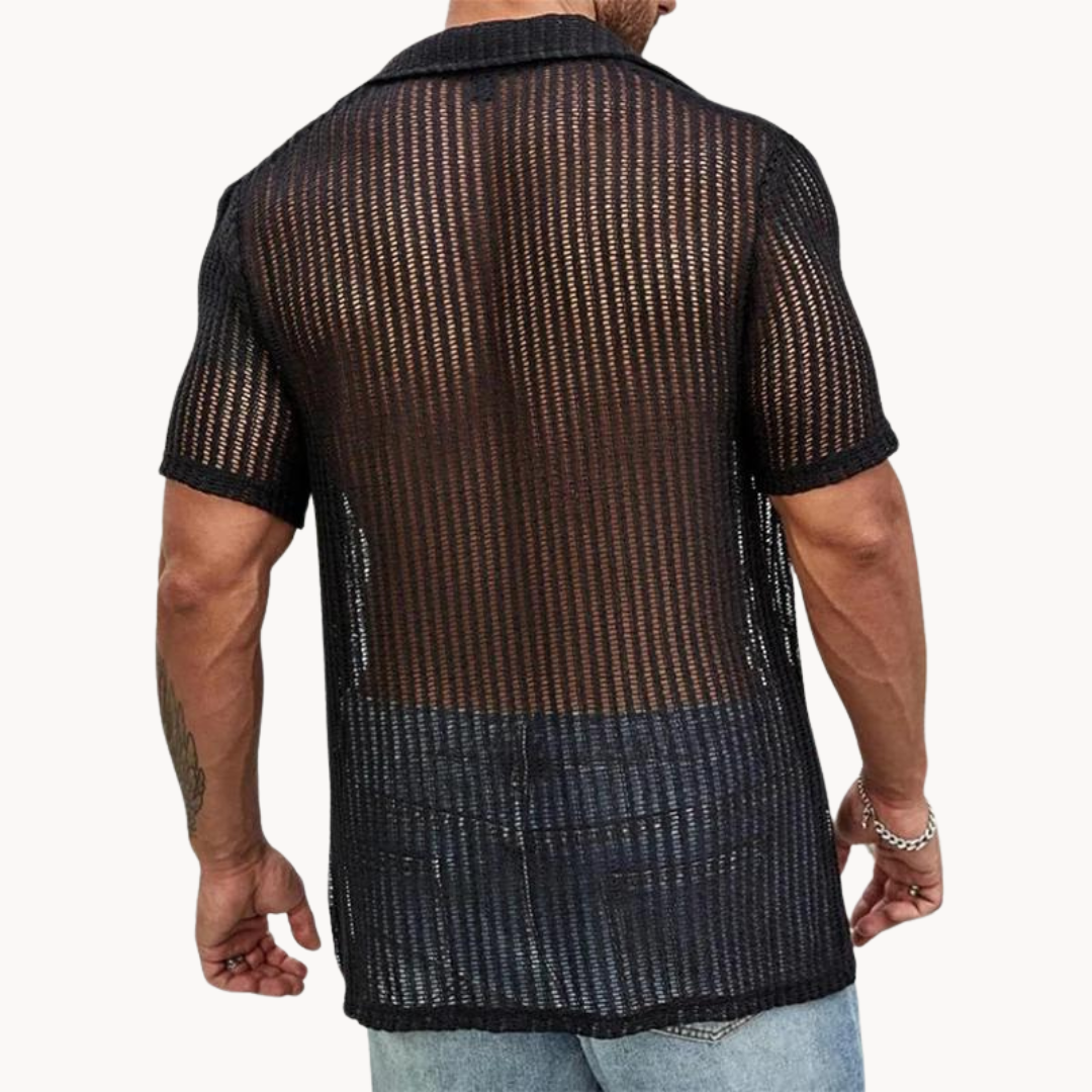 Rodrigo | Short Sleeve Sheer Shirt