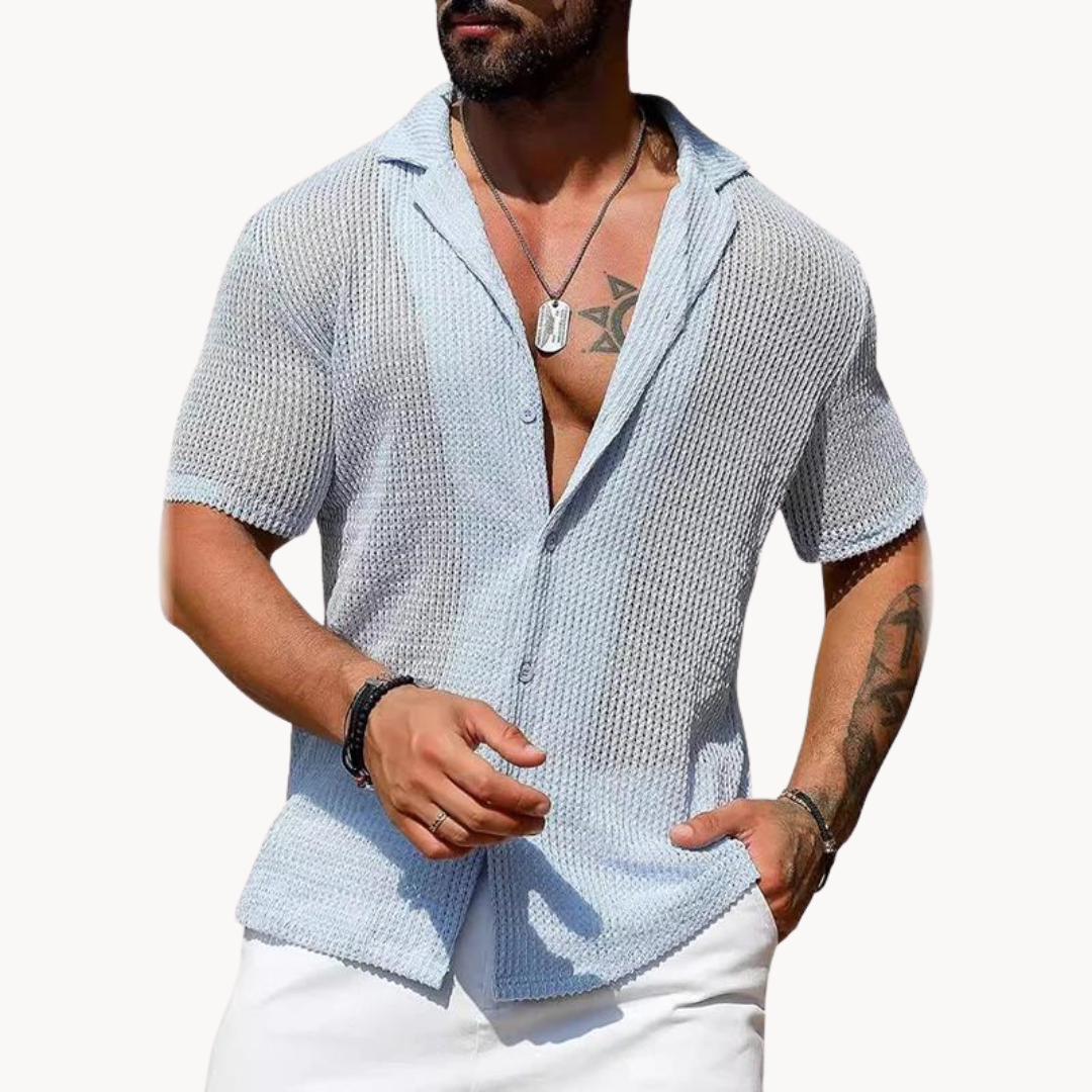Rodrigo | Short Sleeve Sheer Shirt