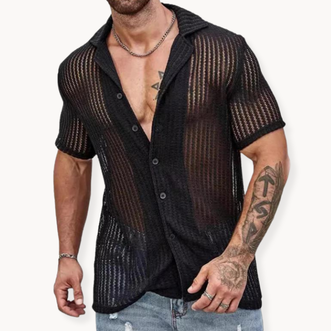 Rodrigo | Short Sleeve Sheer Shirt
