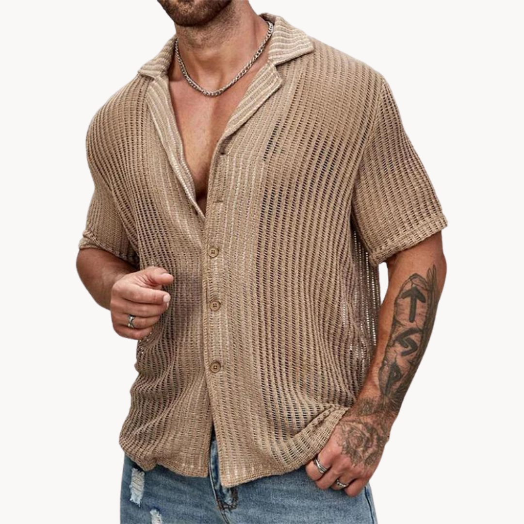 Rodrigo | Short Sleeve Sheer Shirt