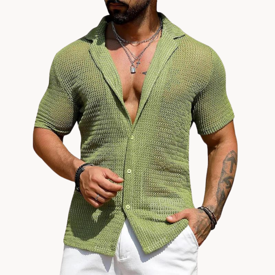 Rodrigo | Short Sleeve Sheer Shirt