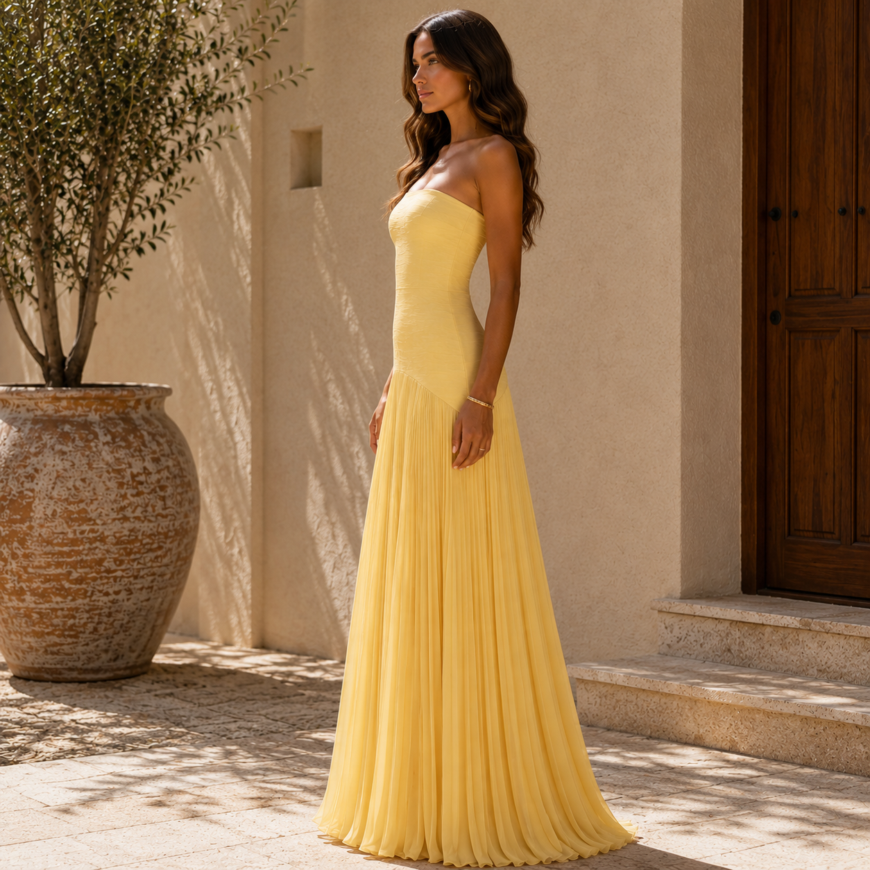 Off-the-Shoulder Design Dress