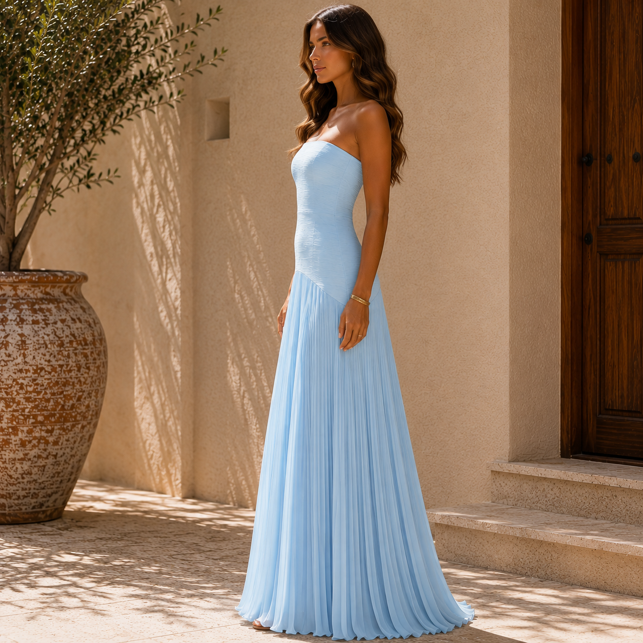 Off-the-Shoulder Design Dress