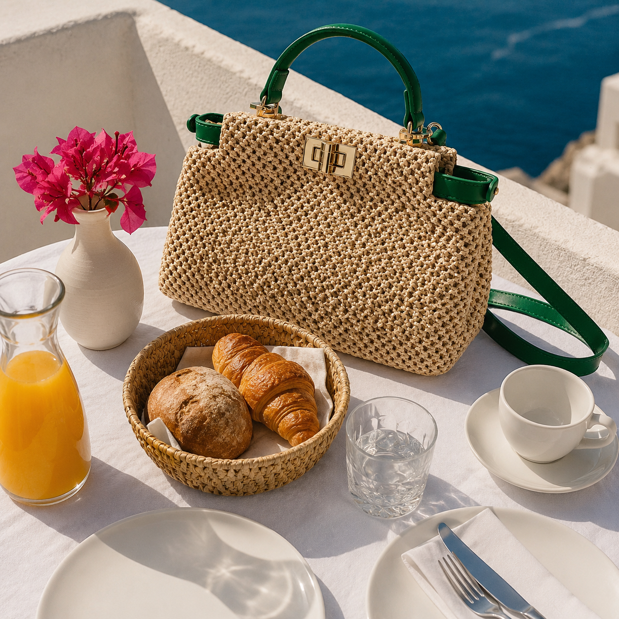 Portable Straw Bag | Stylish and Eco-Friendly