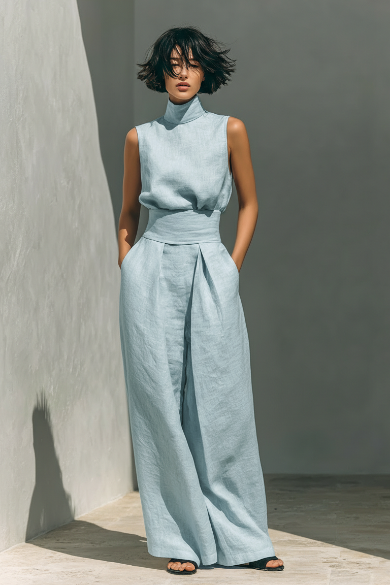 Carla | Minimalist Linen Set