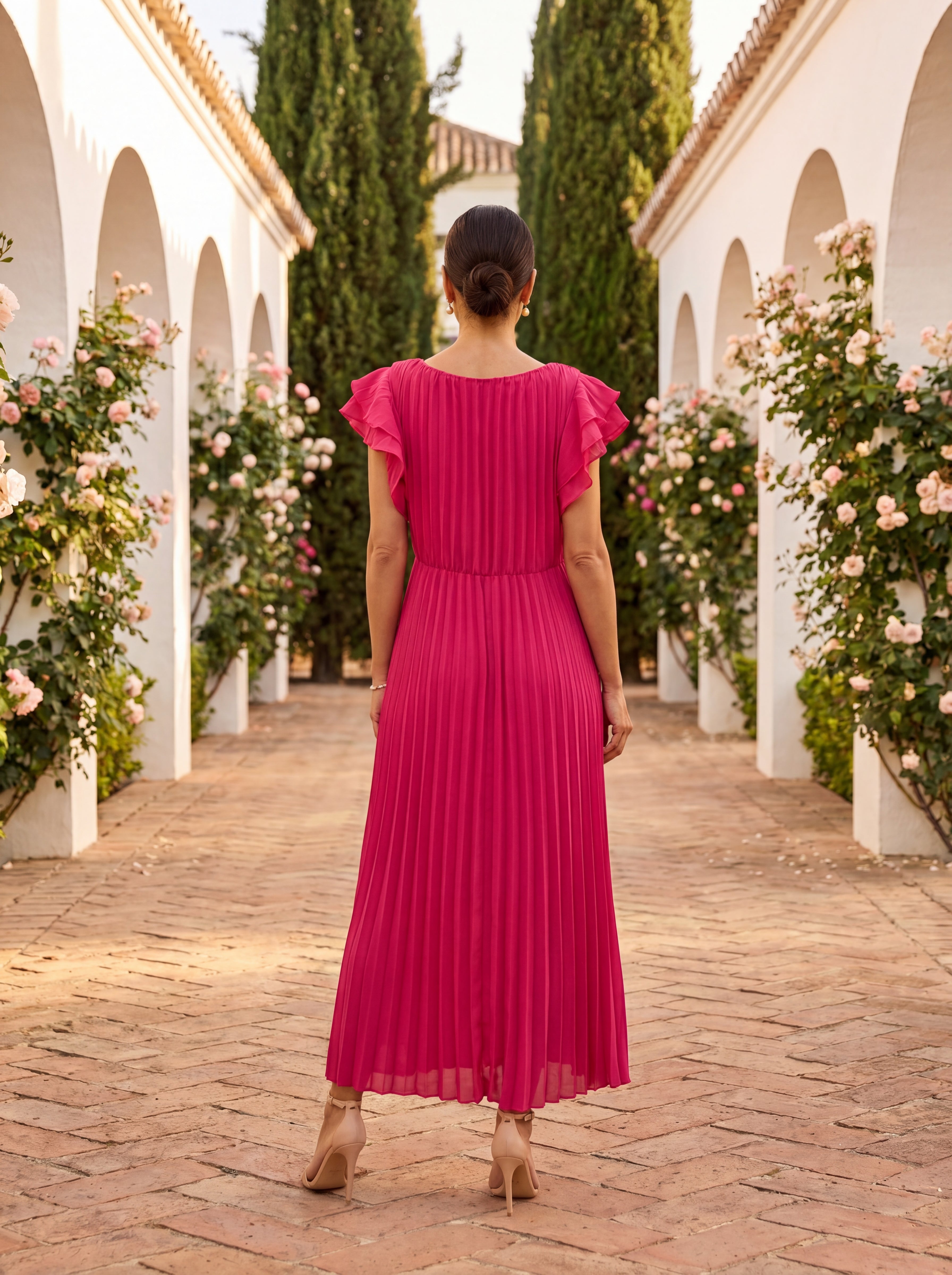 Elegant Selena Dress in Refined Tulle - Maison Claire et Sylvie