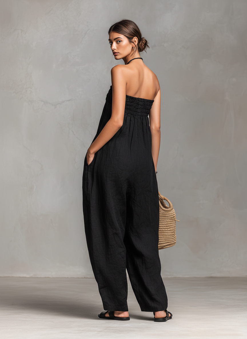 Mia | Loose Linen Jumpsuit