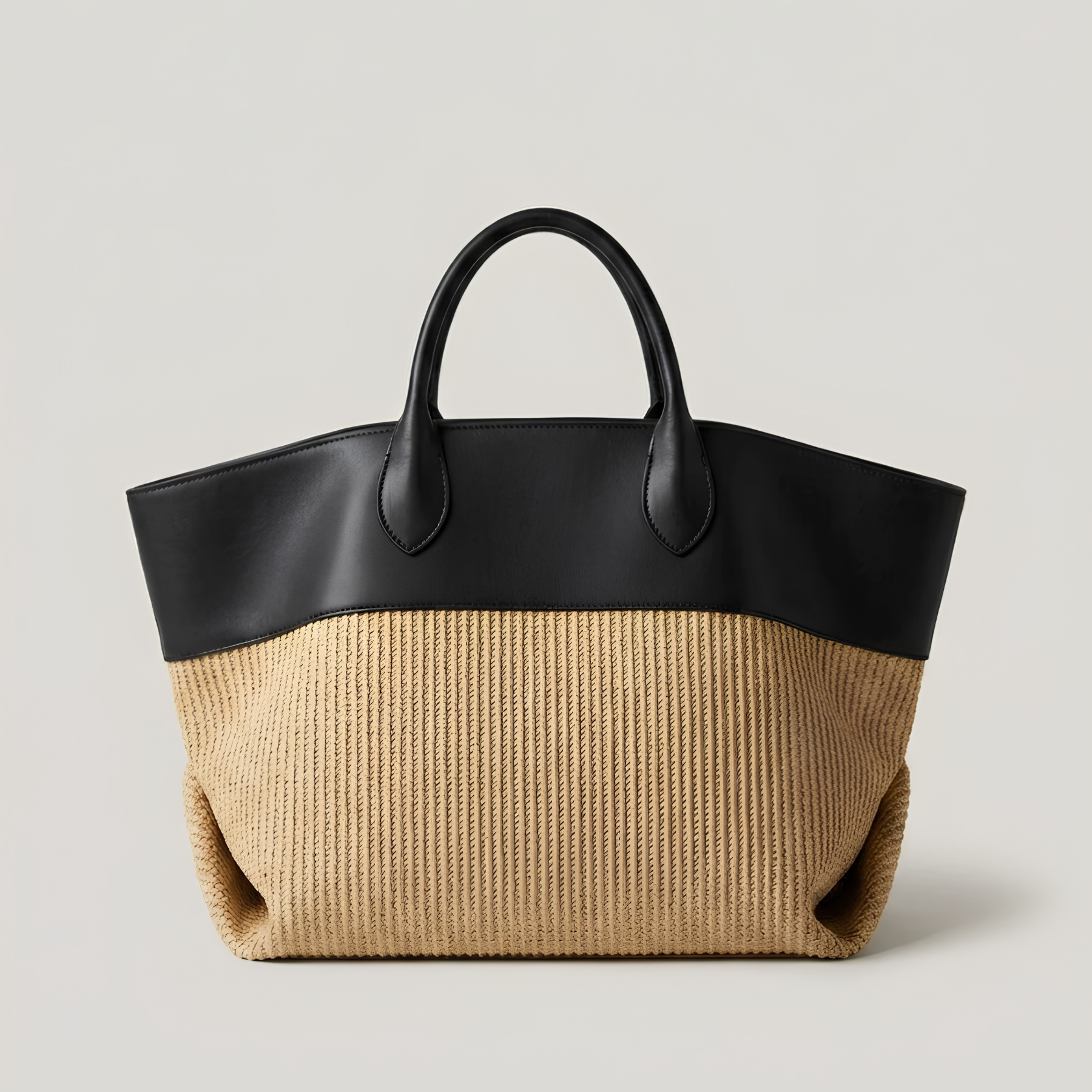 The Striped Woven Tote Bag