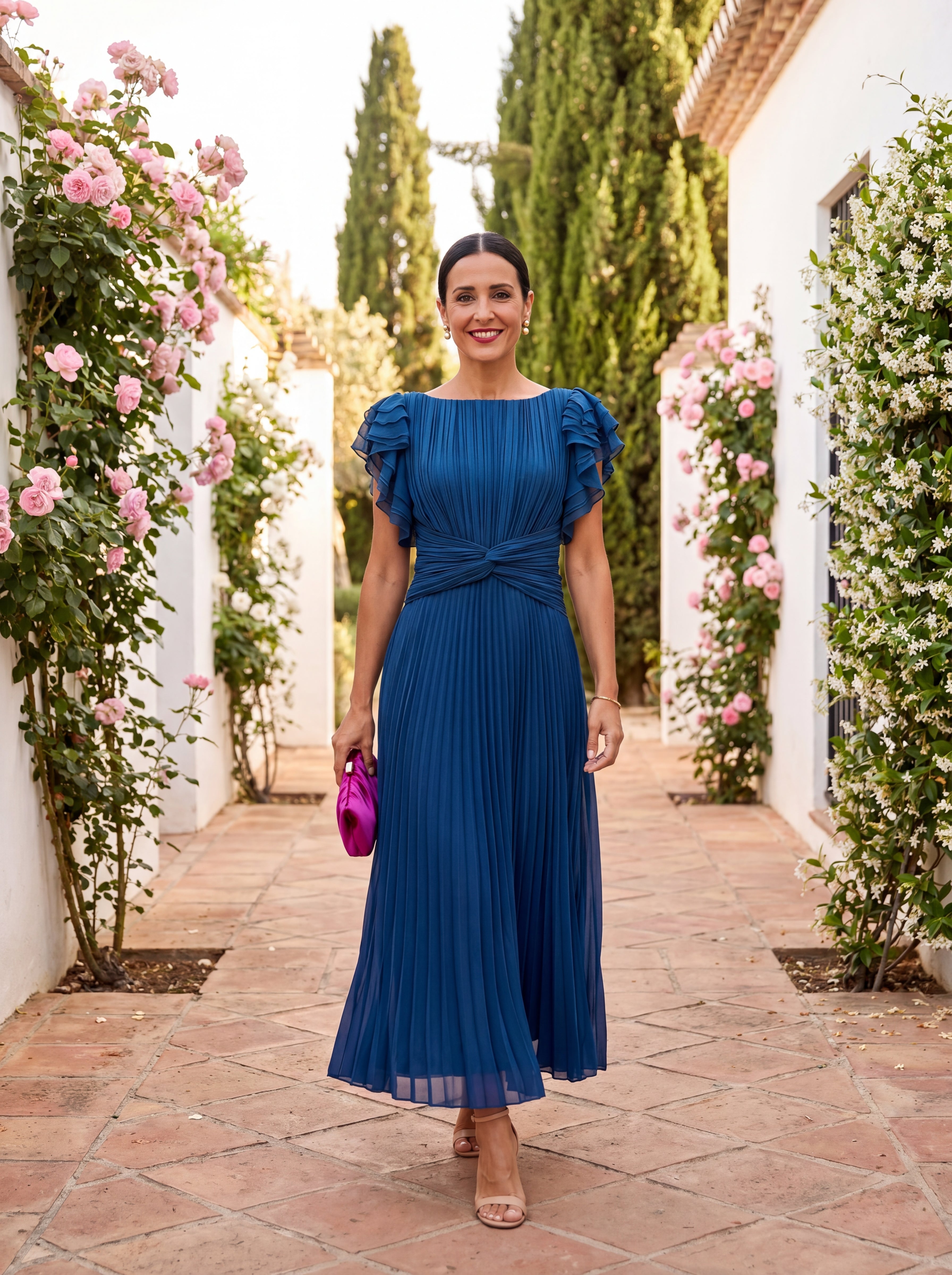 Elegant Selena Dress in Refined Tulle - Maison Claire et Sylvie